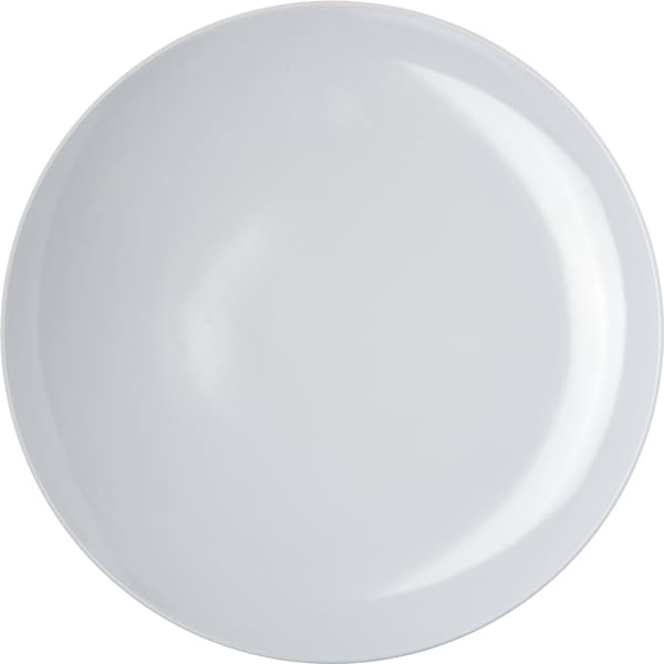 Carlisle Foodservice Melamine Buffet Pizza Plate, 12", Wht, PK12 - 4380002