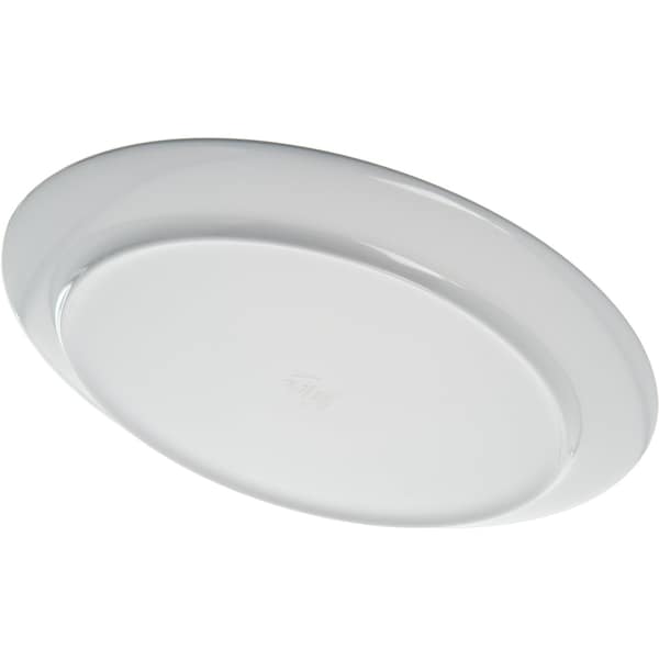 Carlisle Foodservice Melamine Buffet Pizza Plate, 12", Wht, PK12 - 4380002