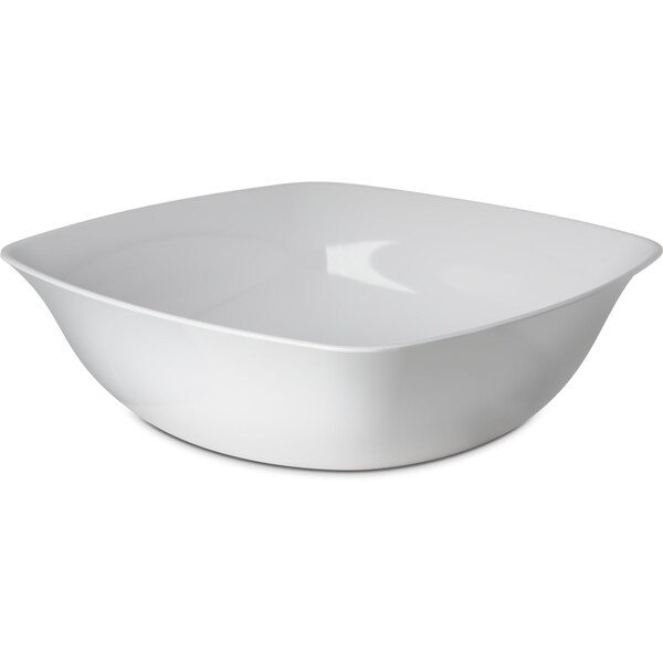 Carlisle Foodservice Square Flare Bowl, 8 qt., 14", Wht, PK4 - 3336202