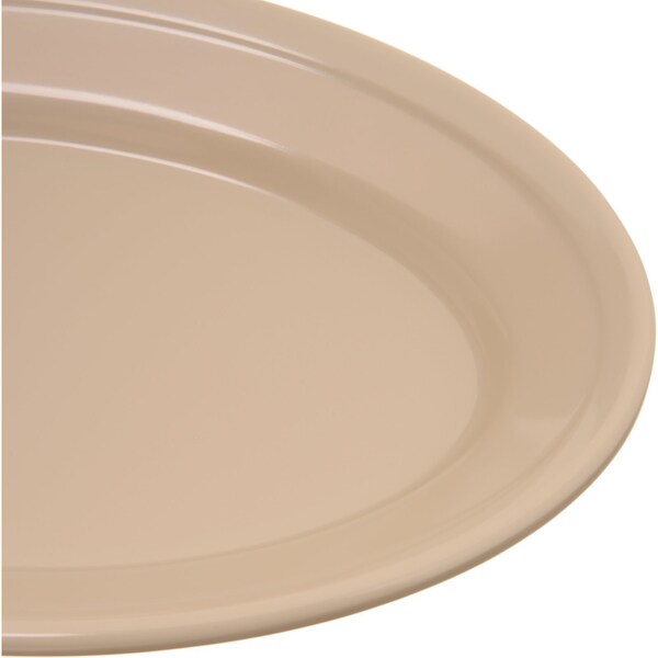 Carlisle Foodservice Mlmn Ovl Platter Tray, 9.25x6.25, Tan, PK24 - 4356325