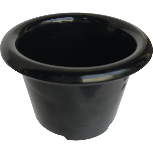 Carlisle Foodservice Melamine Smooth Ramekin, 1.5 oz, Black - S27603
