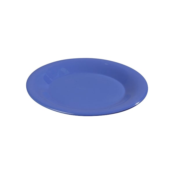 Carlisle Foodservice Wide Rim Dinner Plate, 9", Blue, PK24 - 3301214