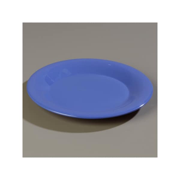Carlisle Foodservice Wide Rim Dinner Plate, 9", Blue, PK24 - 3301214