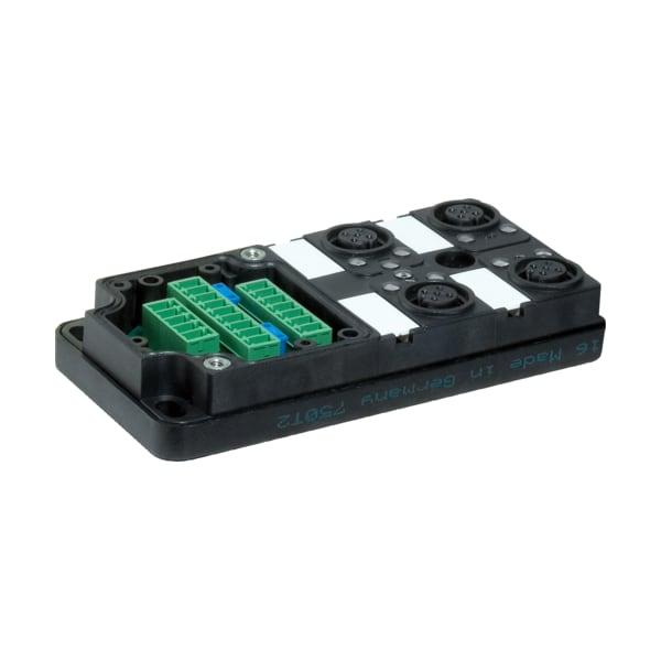 Murr Elektronik MVP12, 4XM12, UNIVERSAL, BASIC HOUSING, Pines cableados 1:1 a terminal - 8000-44702-0000000