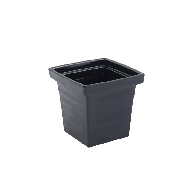 Bon Chef Americana Square Bowl 1Qt 24Oz 5 1/2"L X 5 1/2"W X 5"Deep - 53108BLACK