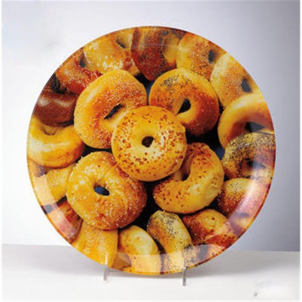 Rite Lite 12 in. Round Glass Bagel Plate, 3PK - SBGL-2