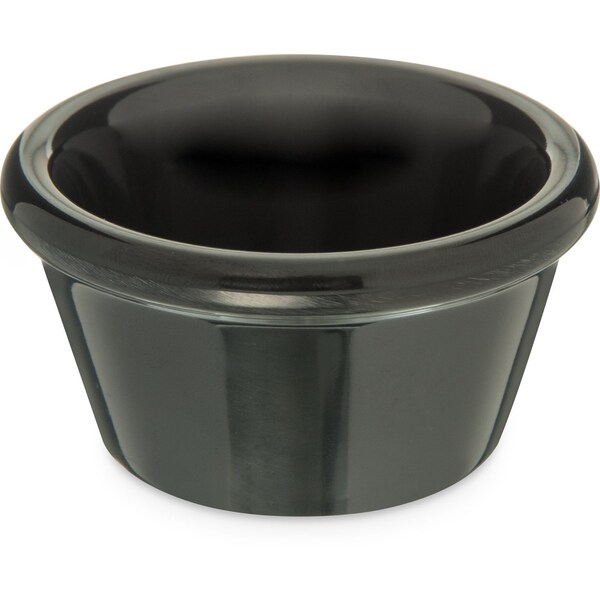 Carlisle Foodservice Melamine Smooth Ramekin, 2 oz, Black - S85203