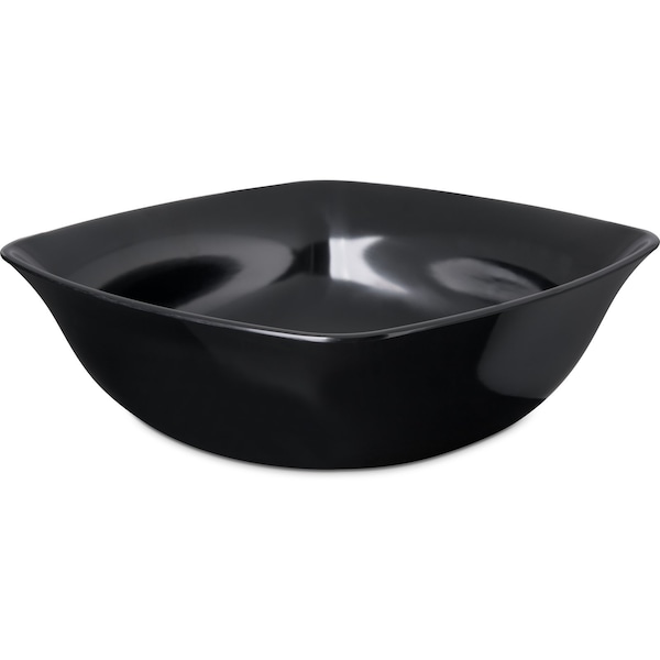 Carlisle Foodservice Square Flare Bowl, 5 qt., 12", Blk, PK4 - 3336003