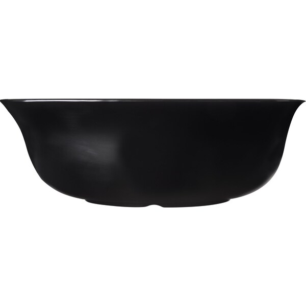 Carlisle Foodservice Square Flare Bowl, 5 qt., 12", Blk, PK4 - 3336003