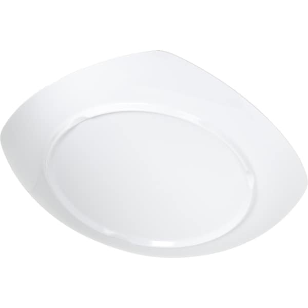 Carlisle Foodservice Upturned Corner Sq. Plate, 11.5", Wht, PK48 - 4330402