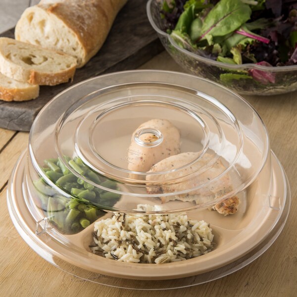 Carlisle Foodservice Clear Plate Cover, 10-3/4"-11", PK12 - 199307