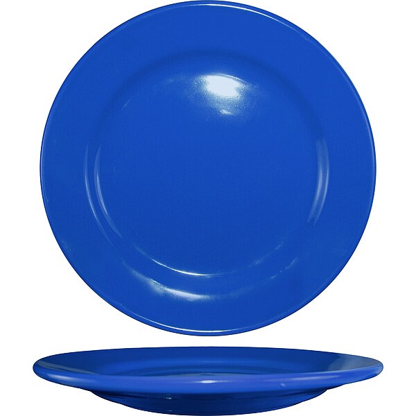 Iti Wide Rim Plate, 9" Dia, Light Blue, PK24 - CA-8-LB