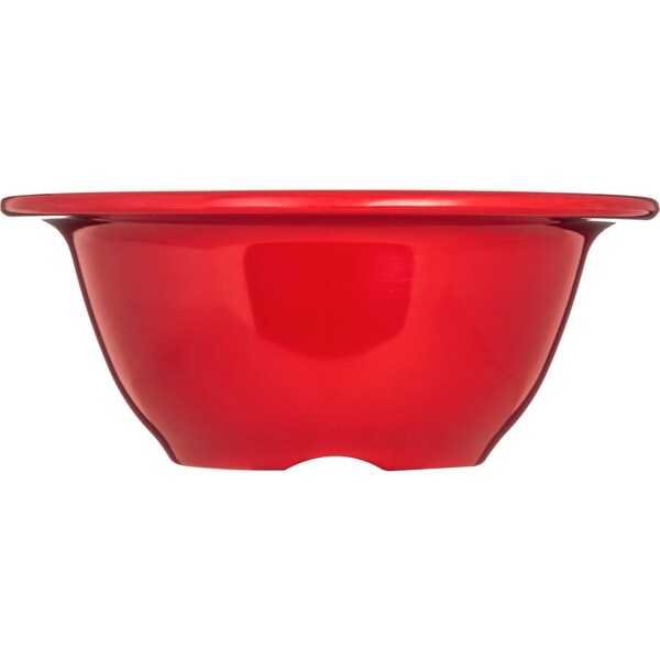 Carlisle Foodservice Melamine Rim Nappie Bowl, 10 oz., Red, PK24 - 3303805
