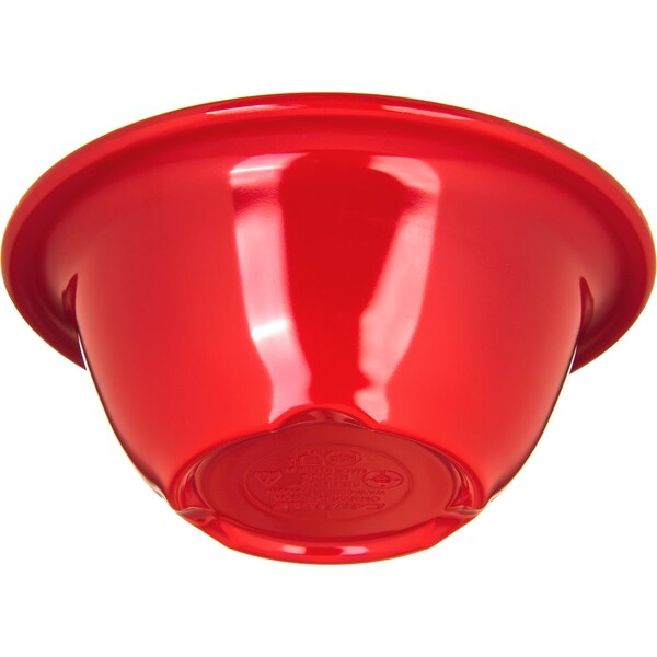 Carlisle Foodservice Melamine Rim Nappie Bowl, 10 oz., Red, PK24 - 3303805