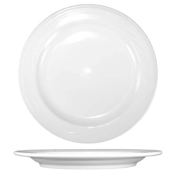 Iti Plate, 7-1/4", Ceramic Bright White PK36 - AM-7