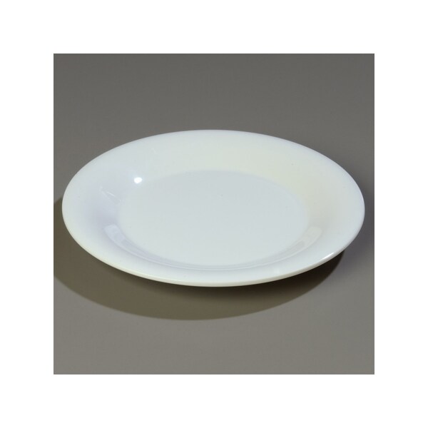 Carlisle Foodservice Wide Rim Dinner Plate, 9", Wht, PK24 - 3301202