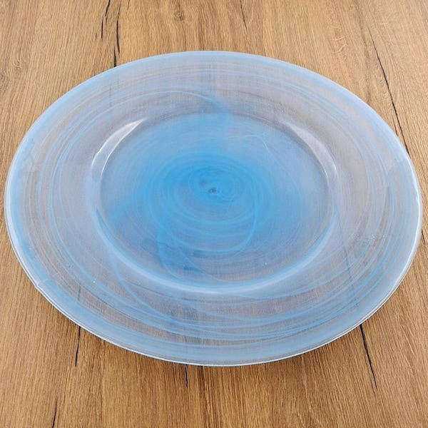 Red Pomegranate Collection 13 in. Nuage Aqua Charger Plates - Set of 12 - 2947-6