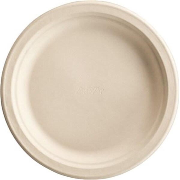 Huh 8.75 in. White Paper Pro Round Plates, 125PK - 25775
