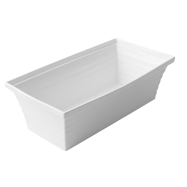 Bon Chef Americana Square Bowl 10 1/4"L X 19"W X 6" 3Gal 3Qts - 53104WHITE