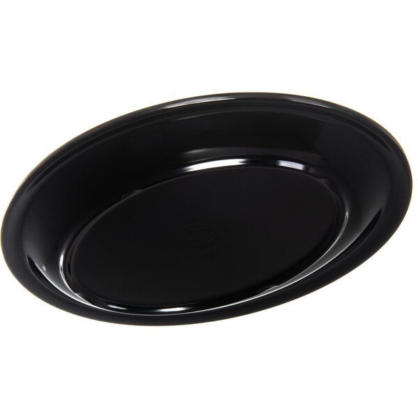 Carlisle Foodservice Melamine Platter Tray, 12"x9", Blk, PK12 - KL12703
