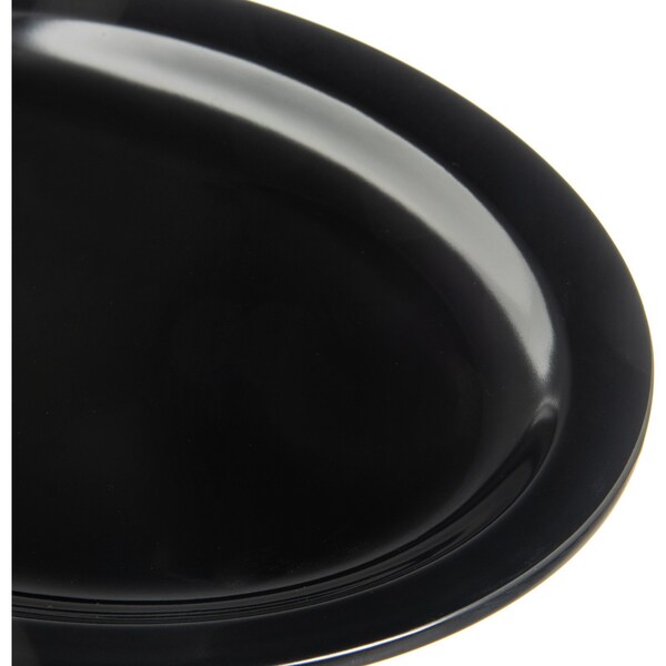 Carlisle Foodservice Melamine Platter Tray, 12"x9", Blk, PK12 - KL12703