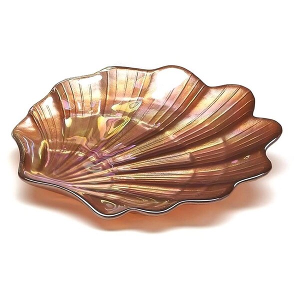American Granby Scallop Shell 8 in. Copper Luster Plate, 4PK - 168-3