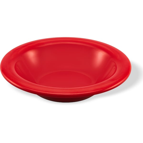 Carlisle Foodservice Melamine Rim Bowl, 6 oz., Red, PK48 - 3304005