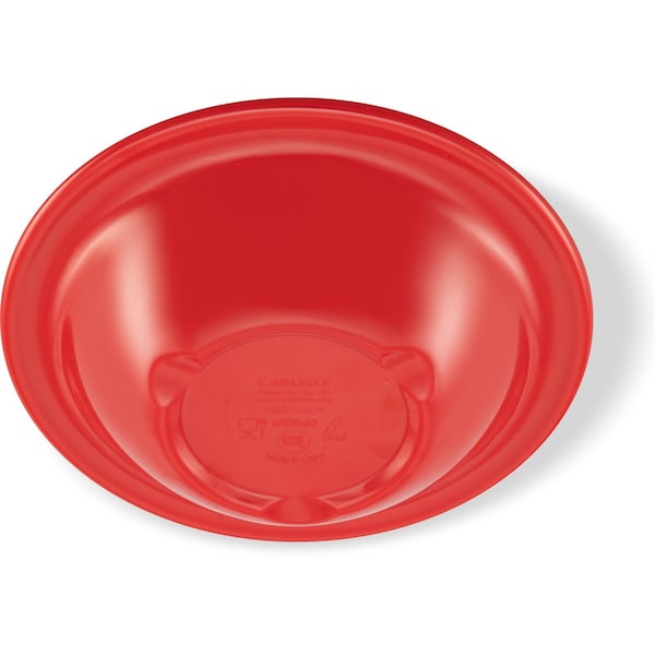 Carlisle Foodservice Melamine Rim Bowl, 6 oz., Red, PK48 - 3304005