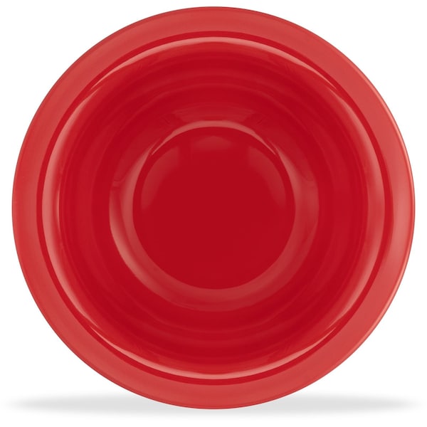 Carlisle Foodservice Melamine Rim Bowl, 6 oz., Red, PK48 - 3304005