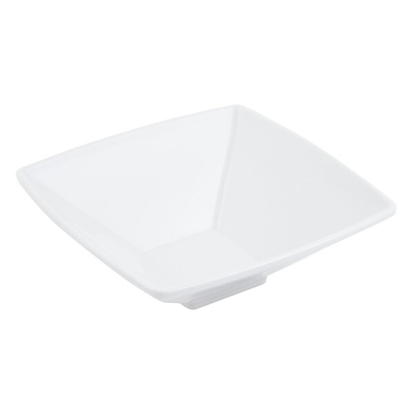 Bon Chef Melamine Small Square Bowl 6 3/8 X 6 3/8 X 2 1/4  12 Oz - 53503WHITE