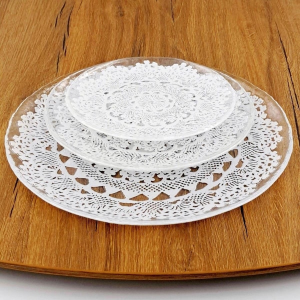 Red Pomegranate Collection Lille Dinner Plate Set - 12 Piece - 7054-0