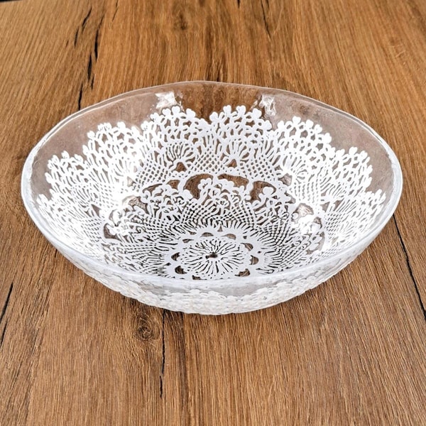 Red Pomegranate Collection 7 in. Lille Salad Bowls - Set of 4 - 4053-0