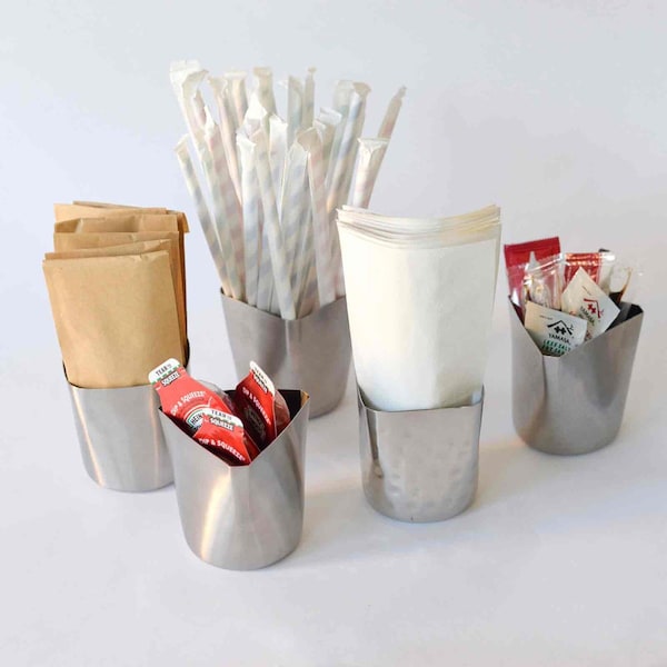 Tablecraft Fry Cup, 12 oz, SS, 3.5x3.25x3.375 - 10675