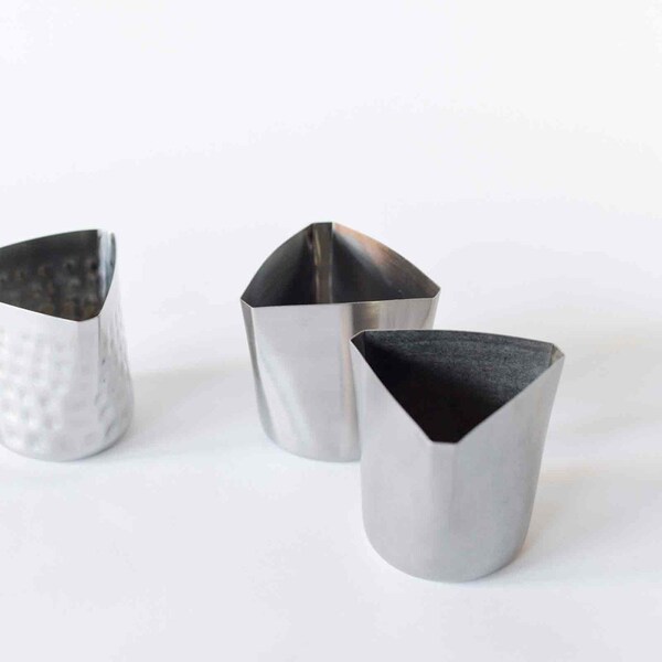 Tablecraft Fry Cup, 12 oz, SS, 3.5x3.25x3.375 - 10675