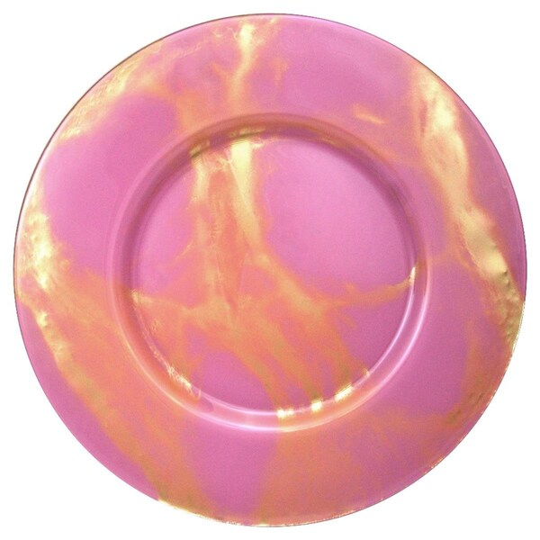 Fastfood Thassos Charger Plate, Blush & Gold - FA2644107