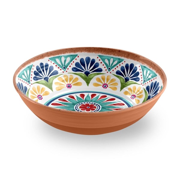 Tarhong Rio Medallion Low Serve Bowl - PAN5122SBMB