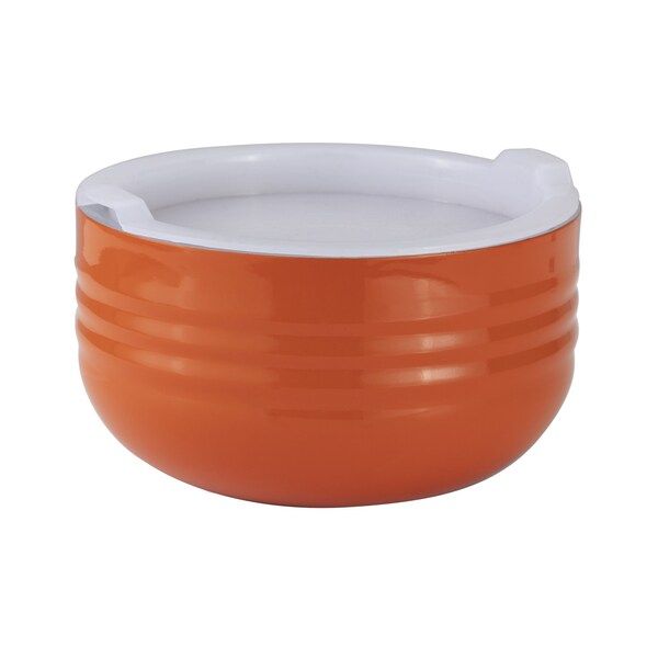 Bon Chef Cold Wave Bowl & Stacking Cover  6 3/8" Dia X 3 3/8" H  1 Qt - 9317ORANGE