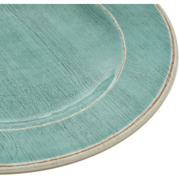 Carlisle Foodservice Melamine Salad Plate, 9", Aqua, PK12 - 6400215