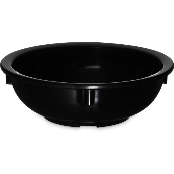 Carlisle Foodservice Melamine Nappie Bowl, 10 oz., Blk, PK48 - KL11803