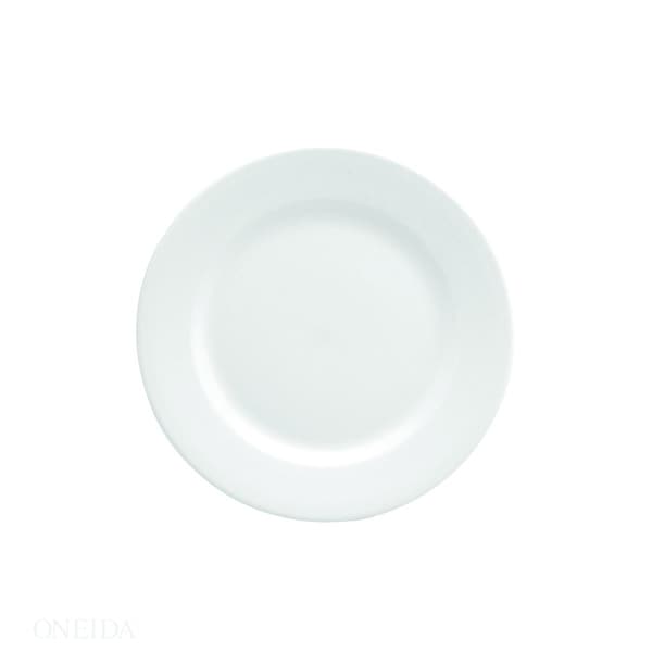 Oneida Oneida 7.125" Buffalo Bright White Rolled Edge Plate, PK36 - F8010000124