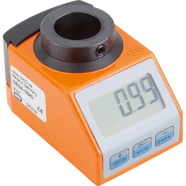 Indicador de posición digital Kipp, programable libremente, plástico naranja, Comp: Acero, Mercancías peligrosas Un3091 - K0771.31.