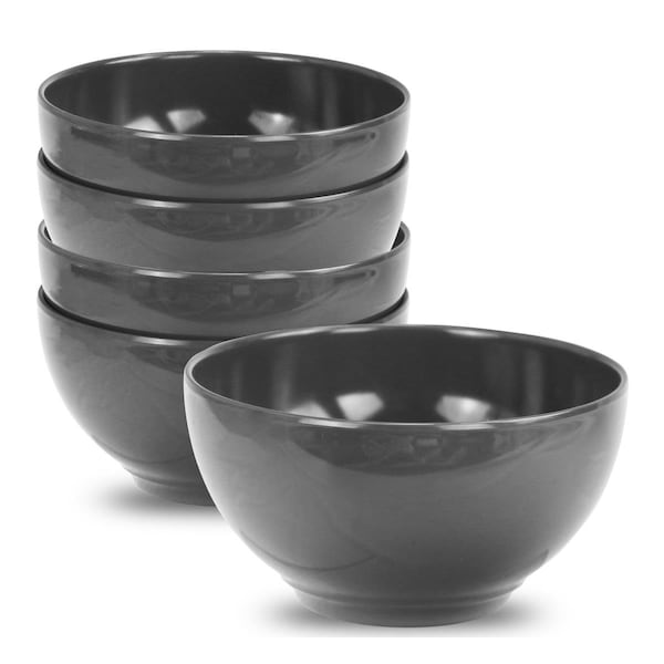 Reston Lloyd Reston Lloyd 73110 6pc Melamine Bowl Set  Charcoal - 73110