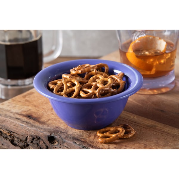Carlisle Foodservice Melamine Rim Nappie Bowl, 10 oz., Blu, PK24 - 3303814