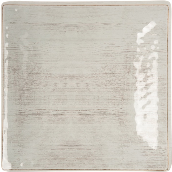 Carlisle Foodservice Melamine Square Salad Plate, 8.5", Bf, PK12 - 6402306