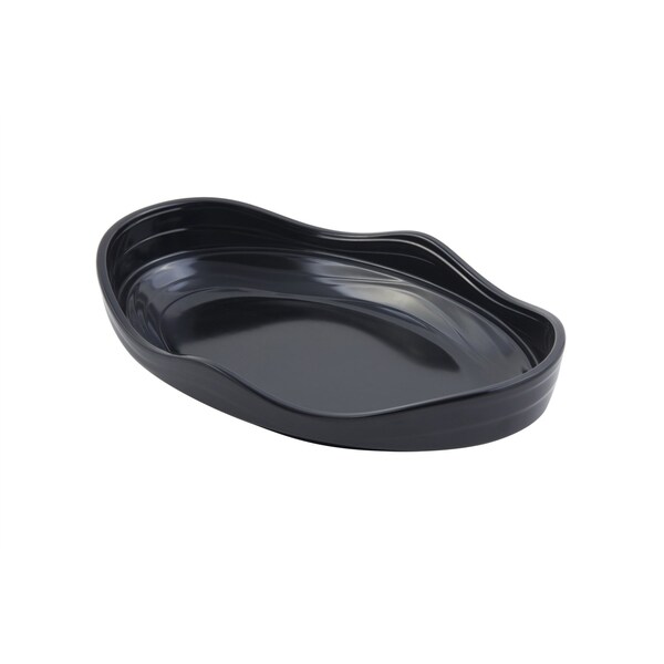 Bon Chef Euro Round Bowl 1Qt 16Oz 12"L X 8"W X 2 1/2"Deep - 53206BLACK