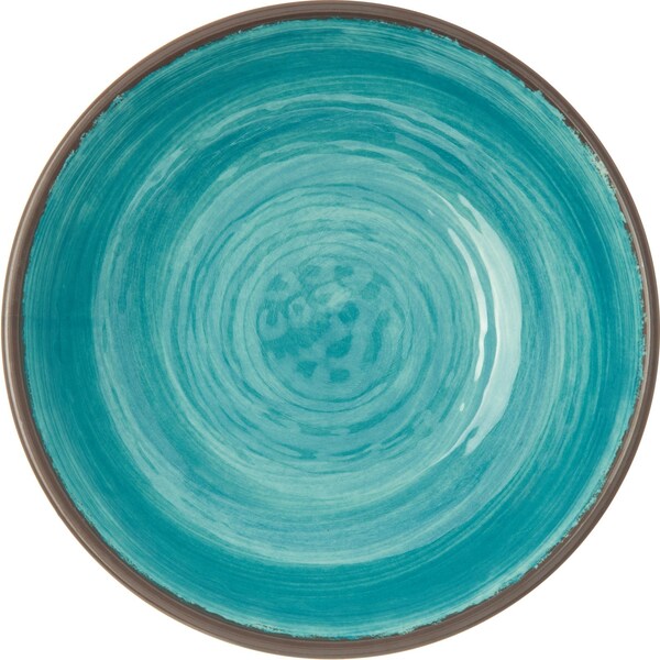Carlisle Foodservice Melamine Cereal Bowl, 35.5 oz., Aqua, PK12 - 5401915