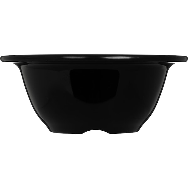 Carlisle Foodservice Melamine Rim Nappie Bowl, 10 oz., Blk, PK24 - 3303803