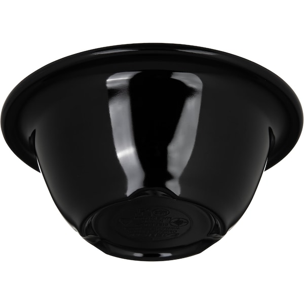 Carlisle Foodservice Melamine Rim Nappie Bowl, 10 oz., Blk, PK24 - 3303803