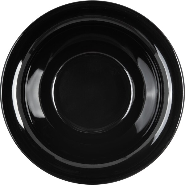 Carlisle Foodservice Melamine Rim Nappie Bowl, 10 oz., Blk, PK24 - 3303803