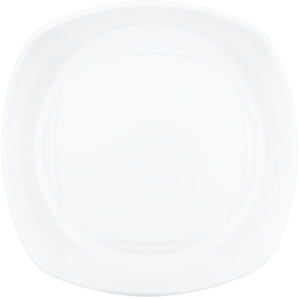Carlisle Foodservice Upturned Corner Sq. Plate, 7.75", Wht, PK48 - 4330802